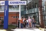 Visita ao laborat&oacute;rio da SANEPAR